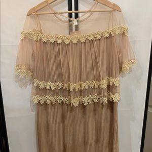 K pop long lace blouse